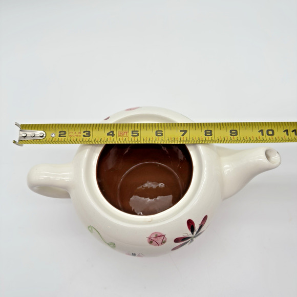 Stangl Pottery Carnival Tea Pot 4.5" MCM Pink Green Black NO LID - Picture 8 of 12
